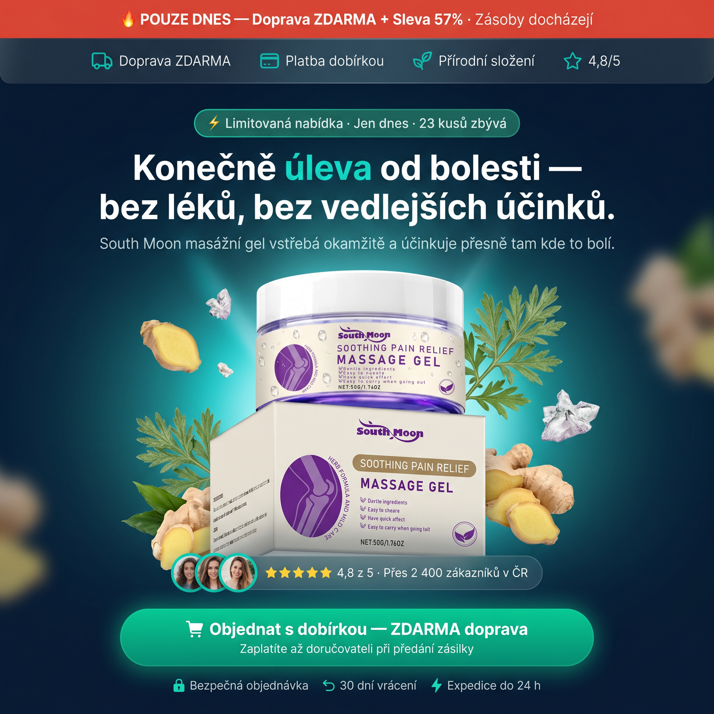 Bolest pryč. Riziko nulové ✅ Objednejte dnes za akční cenu — zaplatíte až u dveří⚡